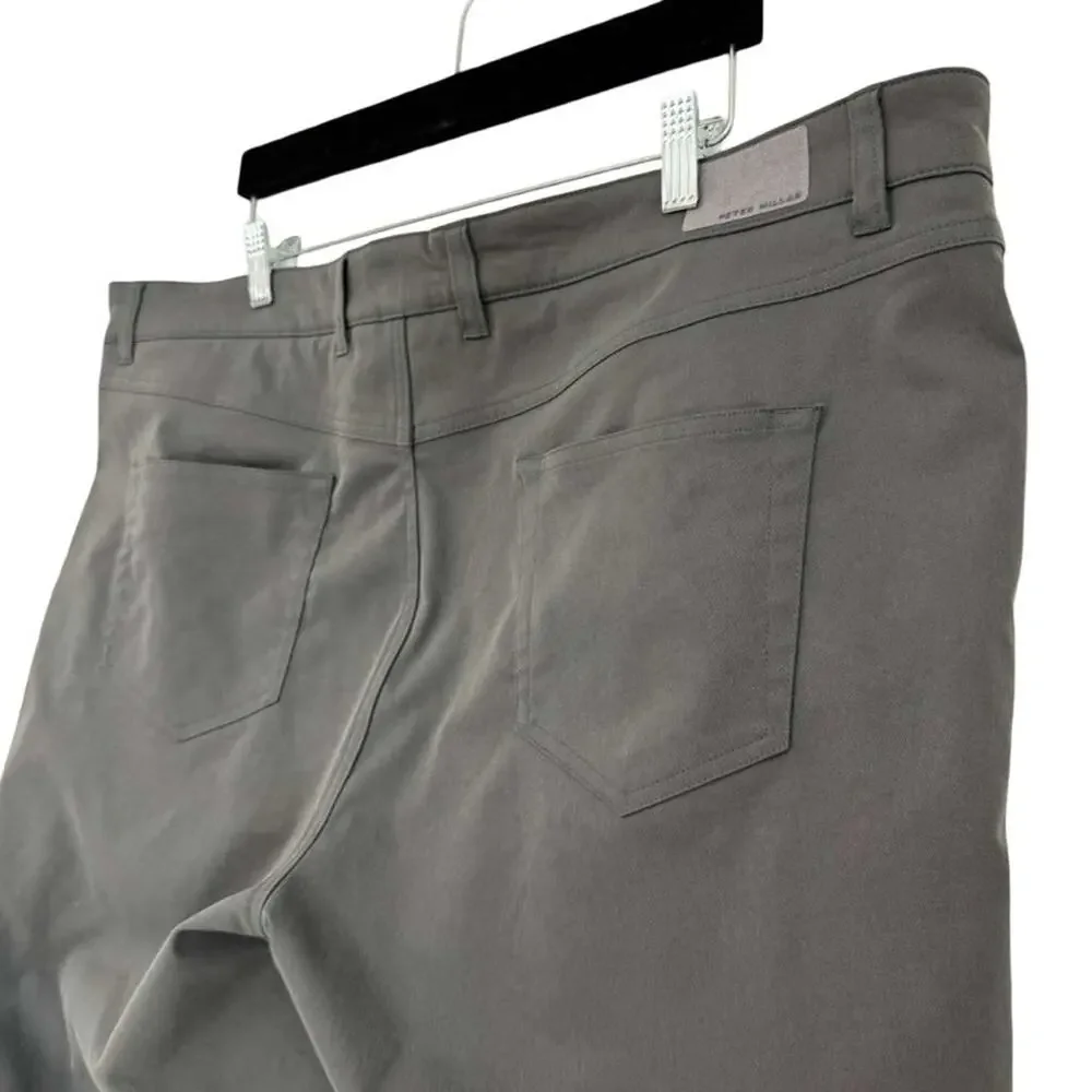 Peter Millar Mens Solid Grau eb66 Classic Fit 2 Way Stretch Pants Casual 42x30
